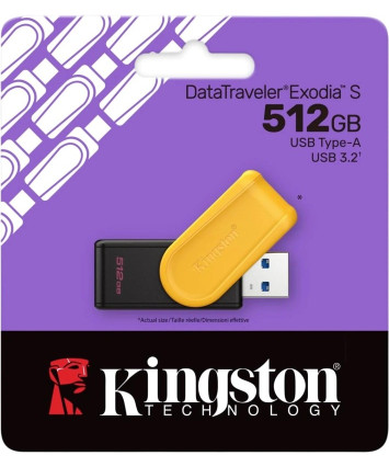 Флеш накопитель 512Gb USB 3.2 Kingston DataTraveler Exodia S (DTXS/512GB)
