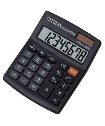 Калькулятор Citizen настол. 8 разр. (SDC-805BN), 131х102мм