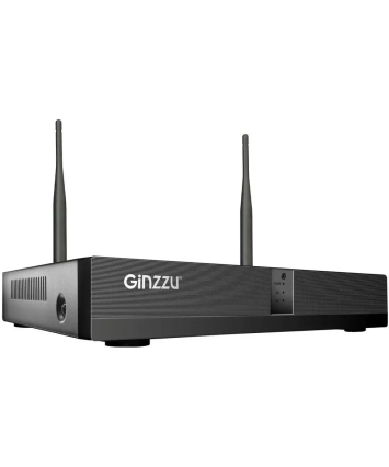WiFi Комплект видеонаблюдения Ginzzu HK-8402W, 4ch, 5Mp, HDMI, 4 улич. кам. 5.0Mp, IR30м