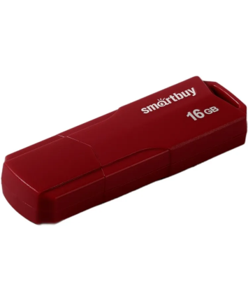 Флеш накопитель 16Gb USB 2.0 SmartBuy CLUE Red (SB16GBCLU-R)