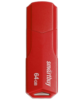 Флеш накопитель 64Gb USB 2.0 SmartBuy CLUE Red (SB64GBCLU-R)