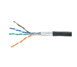 Кабель внешний витая пара Бухта 100м Cablexpert FTP5e 4pr 0.51mm медь FPC-5051E-4-CU-OUT/100