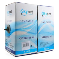 Кабель внешний витая пара Бухта 305м SkyNet  UTP5e 4pr ( 0.51mm) на тросу, медь CSP-UTP-4-CU-OUT