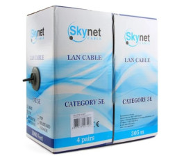 Кабель внешний витая пара Бухта 305м SkyNet  UTP5e 4pr ( 0.51mm) на тросу, медь CSP-UTP-4-CU-OUT