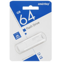 Флеш накопитель 64Gb USB 3.0 Smartbuy Clue (SB64GBCLU-W3), белый