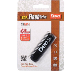Флеш накопитель 64Gb USB 2.0 Dato DS2001 черный