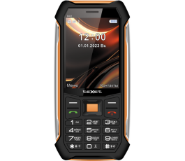 Мобильный телефон teXet TM-D412, черный-оранжевый