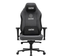 Кресло Cactus CS-CHR-MAG-GY серый/черный,крестов. сталь, пластик черный
