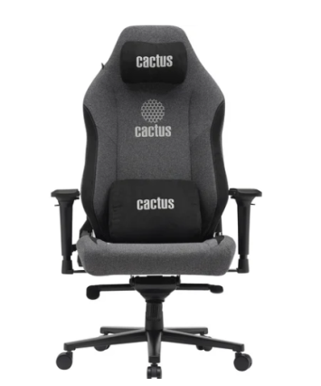 Кресло Cactus CS-CHR-MAG-GY серый/черный,крестов. сталь, пластик черный Кресло Cactus CS-CHR-MAG-GY серый/черный,крестов. сталь, пластик черный