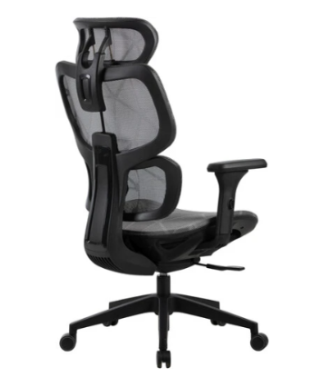 Кресло Cactus CS-MC555-GY черный/серый сетка с подголов. крестов. пластик пластик черный