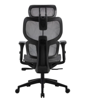 Кресло Cactus CS-MC555-GY черный/серый сетка с подголов. крестов. пластик пластик черный