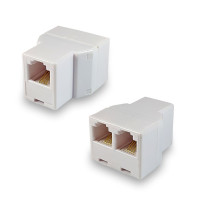 Телефонный двойник (гнездо - 2 гнезда) 6P-4C