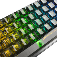 Клавиатура механическая Redragon Fizz, прозрачный/черный (71737)