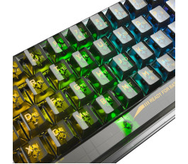 Клавиатура механическая Redragon Fizz, прозрачный/черный (71737)