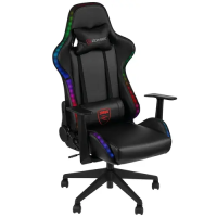 Кресло игровое Zombie GAME RGB черный