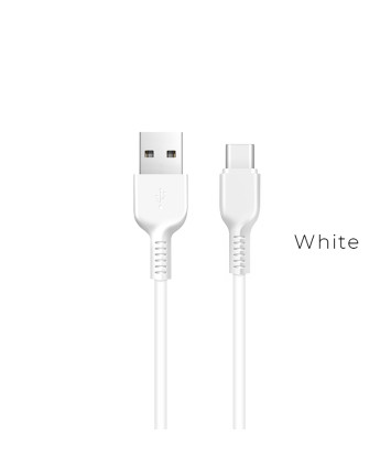 Кабель USB - Type-C, HOCO X13, 1м, белый
