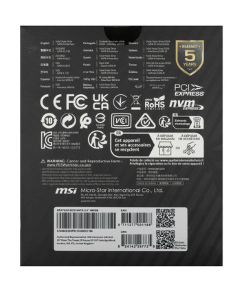 Накопитель SSD SATA 2,5" 480Gb MSI SPATIUM S270 Накопитель SSD SATA 2,5" 480Gb MSI SPATIUM S270