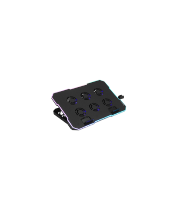 Охлаждающая подставка для ноутбука PANTEON CP-166 RGB Black 9"-17", USB, 6 вентиляторов