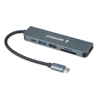 Док-станция Gembird UHB-D9 (USB 3.1, USB 2.0, Type-C PD 100W, HDMI, SD/TF) Type-C
