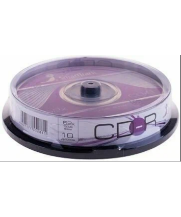 Оптический диск CD-R Smartbuy 700Mb, 52x, кейк-бокс (10шт)