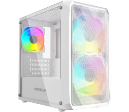 Корпус mATX без БП Powercase Micro A3W ARGB (CMMAW-A3) белый Корпус mATX без БП Powercase Micro A3W ARGB (CMMAW-A3) белый
