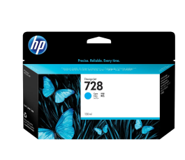 Картридж струйный оригинальный HP 728 F9J67A голубой (130мл)