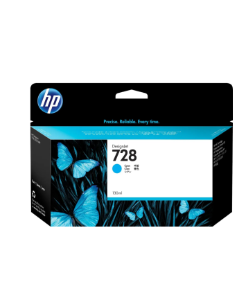 Картридж струйный оригинальный HP 728 F9J67A голубой (130мл)