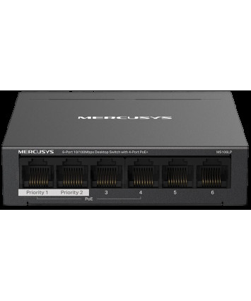 Коммутатор Mercusys MS106LP 6port, неуправляемый, PoE