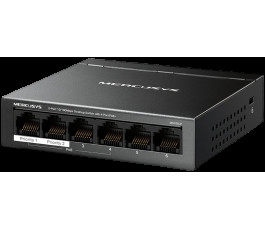 Коммутатор Mercusys MS106LP 6port, неуправляемый, PoE