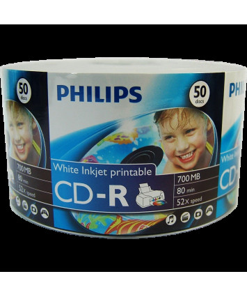 Оптический диск CD-R Philips 700 Mb, 52х, Bulk (50шт) Оптический диск CD-R Philips 700 Mb, 52х, Bulk (50шт)