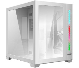 Корпус mATX кубик без БП Ginzzu V400, белый