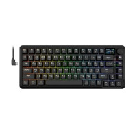 Клавиатура беспроводная механическая Redragon Flekact Pro RU, RGB, BT+2.4G, LCD дисплей, черный