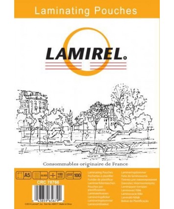 Плёнка для ламинирования А5 (154х216мм) 100 микрон (100 л.) (LA-78766) Lamirel