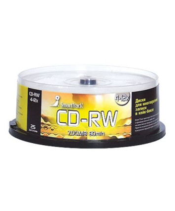 Оптический диск CD-RW SmartTrack CB-25, 700Mb, 12x, (25шт)