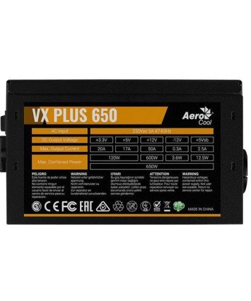 Блок питания 650W AeroCool VX-650 PLUS BOX