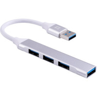 USB-концентратор Defender HB-06 (3 порта USB 2.0, USB 3.0), кабель USB