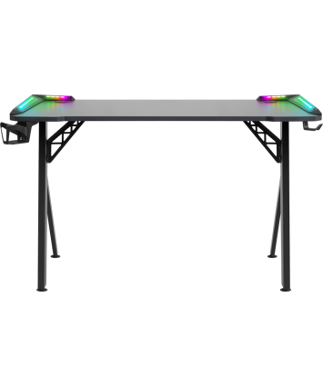 Игровой стол Defender Gamer, RGB, черный