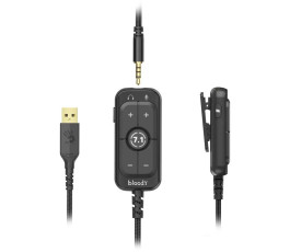 Гарнитура A4Tech Bloody M590i, синий/белый , 1м