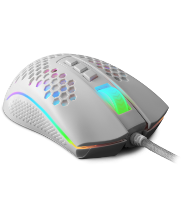 Мышь игровая Redragon Storm RGB, легкая, белый