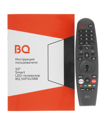 Телевизор 50" BQ 50FSU38B, 4K UHD, черный