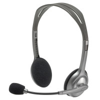 Гарнитура Logitech H110, серая