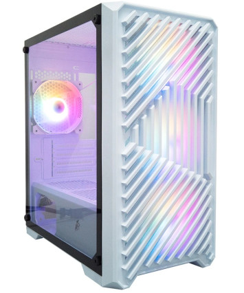 Корпус mATX без БП 1STPLAYER TRILOBITE T5 белый