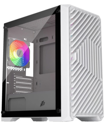 Корпус mATX без БП 1STPLAYER TRILOBITE T5 белый