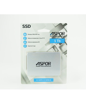 Накопитель SSD SATA 2,5" 1Tb  Aspor