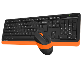 Беспроводной набор клавиатура + мышь A4Tech Fstyler FG1010 черный/оранжевый