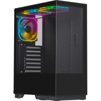 Корпус ATX без БП Defender HyperHub, черный (с кулерами)