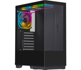 Корпус ATX без БП Defender HyperHub, черный (с кулерами)