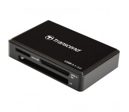 Картридер Transcend TS-RDF8K2 USB 3.2 Gen1 (USB 3.0, USB 3.1 Gen1) Type-A, Micro SD, SD, черный