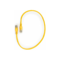 Патчкорд UTP Cablexpert PP12-0.5M/Y кат.5e, 0.5м, литой, многожильный (желтый)