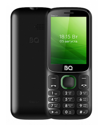 Мобильный телефон BQ-2440 Step L+ Black-Green Dual SIM